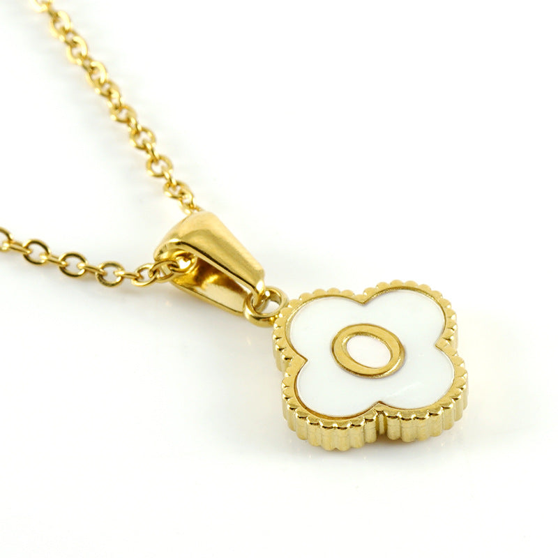 CleefLux™ Four-Leaf Collarbone Chain