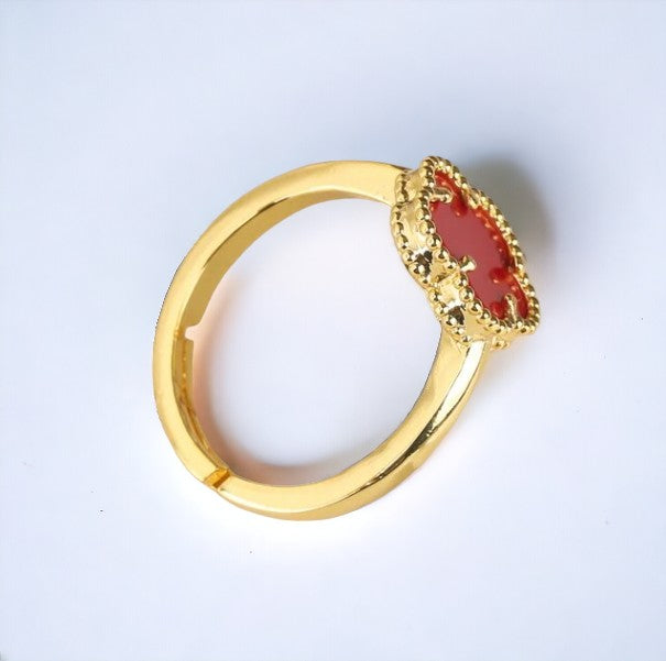 CleefLux™  Viral Adjustable Clover Ring