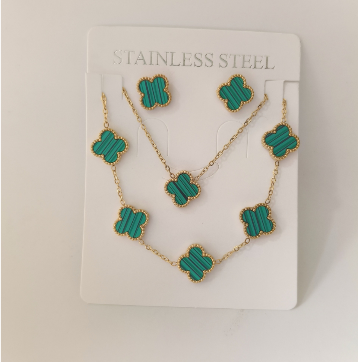 CleefLux™  3 in 1 Special Bundle- Clover set jewelry ( 4 Leaf)