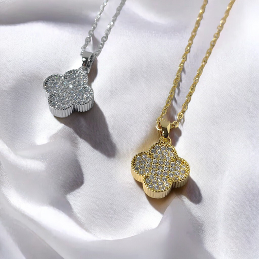 CleefLux™ Diamond Clover Necklace